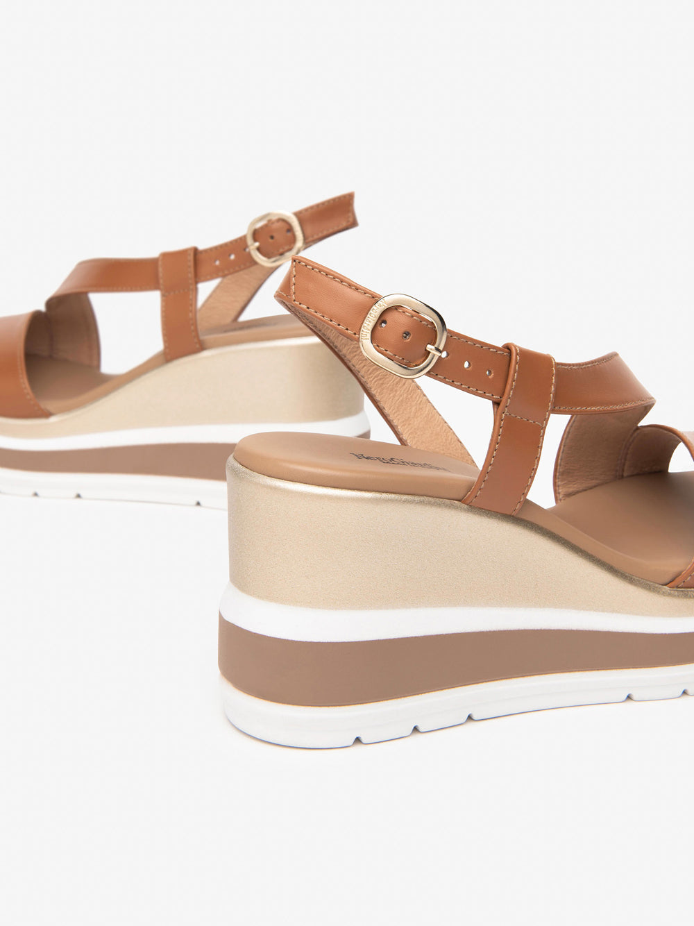 NERO GIARDINI Sandali con zeppa Donna - Cuoio modello E513520D