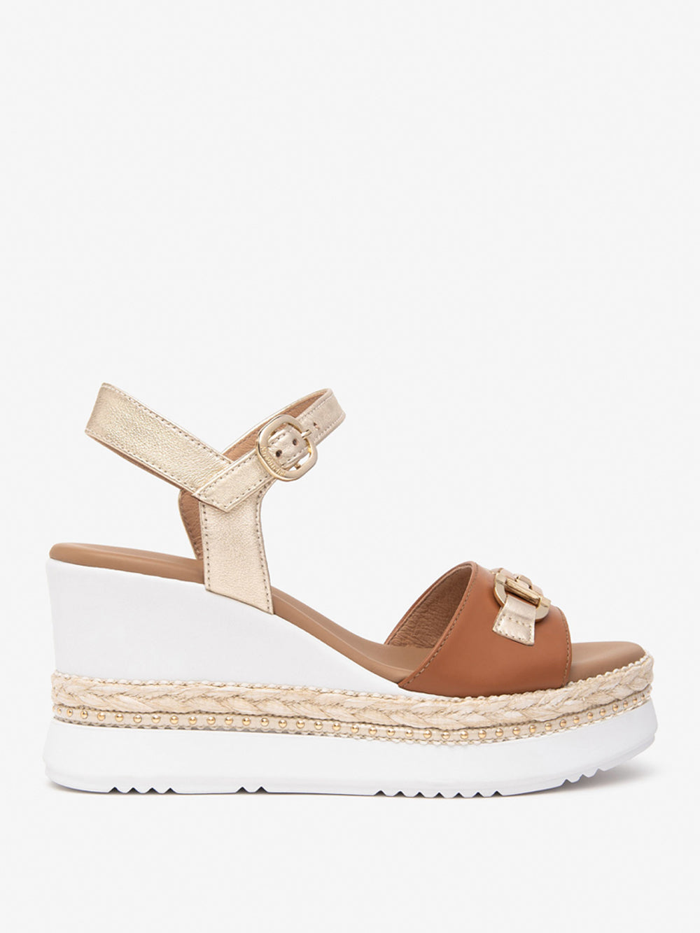 NERO GIARDINI Sandali con zeppa Donna - Cuoio modello E513552D