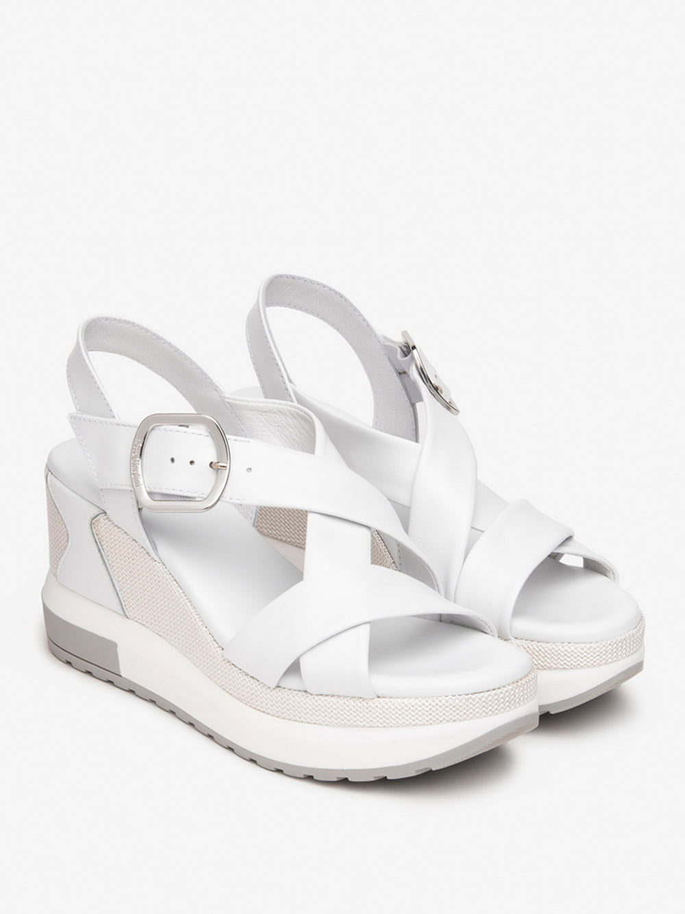 NERO GIARDINI Sandali con zeppa Donna - Bianco modello E513604D