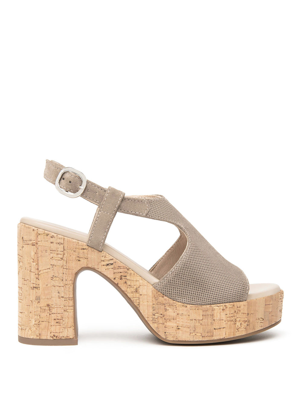 NERO GIARDINI Sandali con plateau Donna - Cuoio modello E513621D