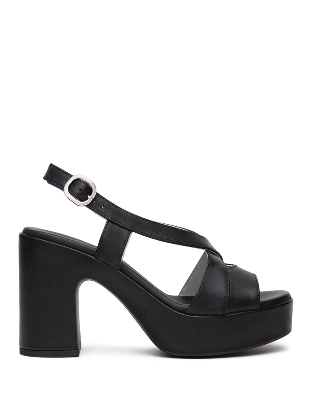 NERO GIARDINI Sandali con plateau Donna - Nero modello E513640D