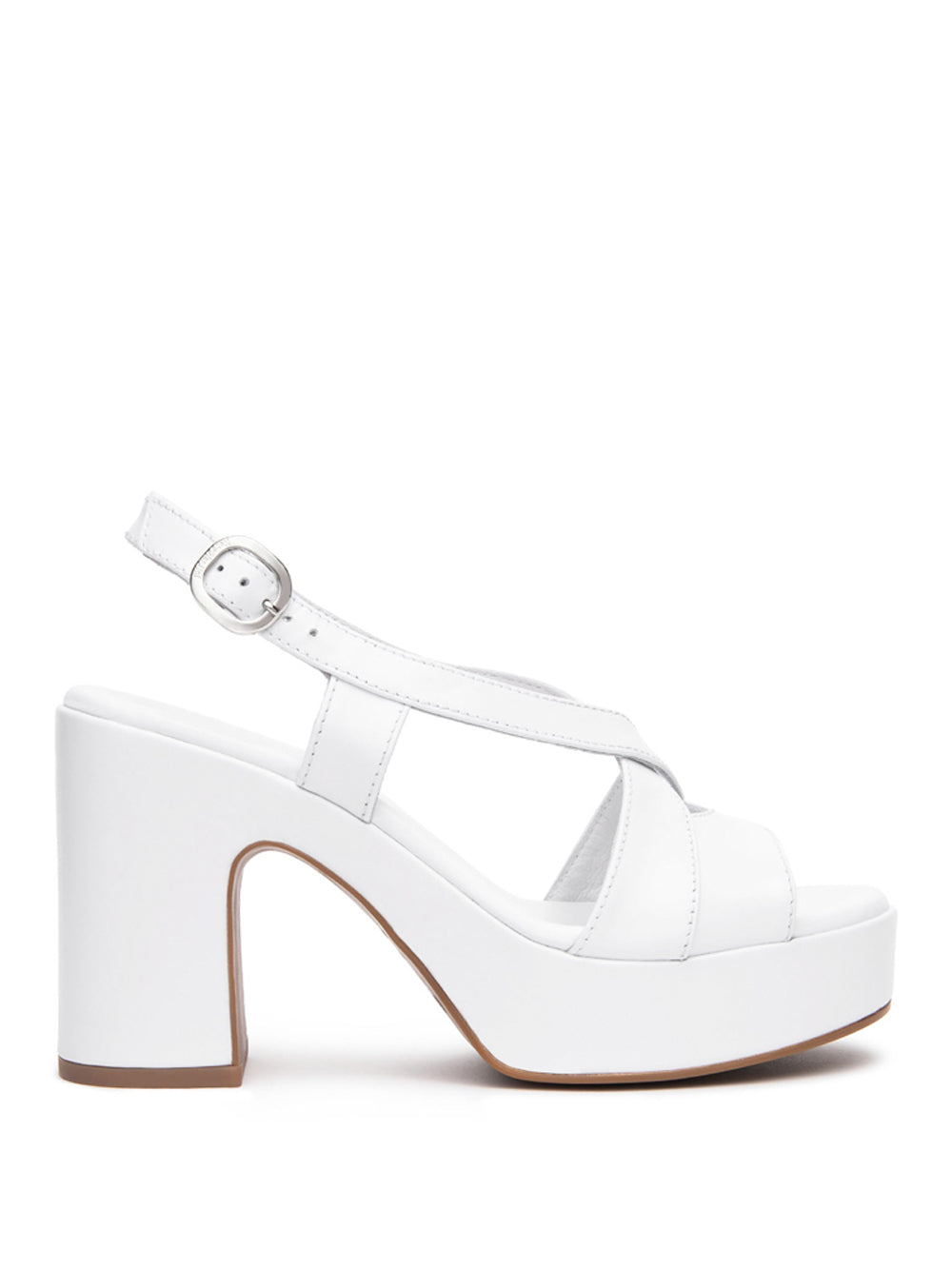 NERO GIARDINI Sandali con plateau Donna - Bianco modello E513640D