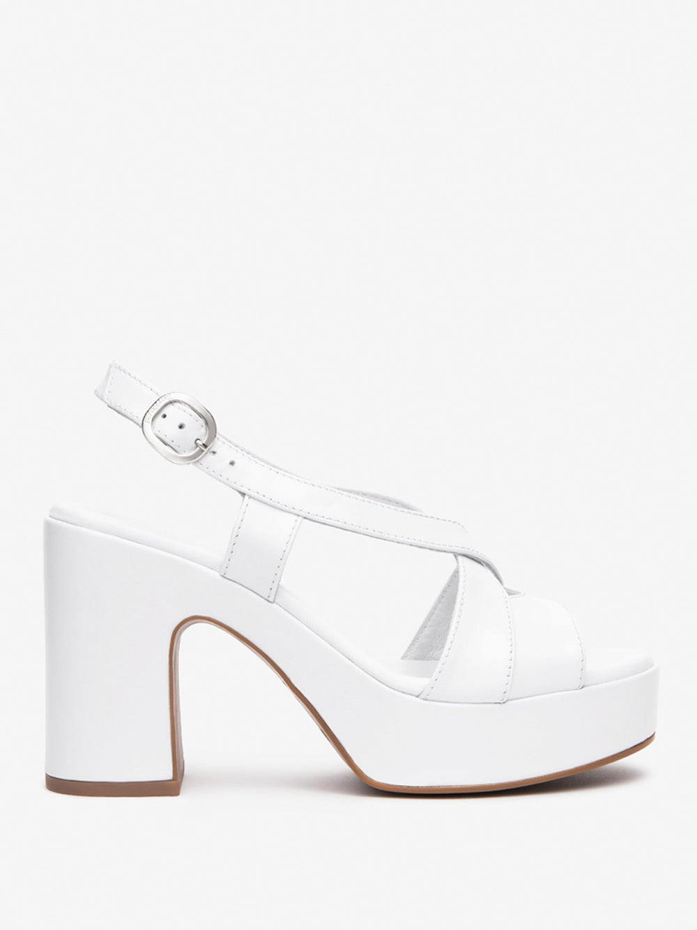 NERO GIARDINI Sandali con plateau Donna - Bianco modello E513640D