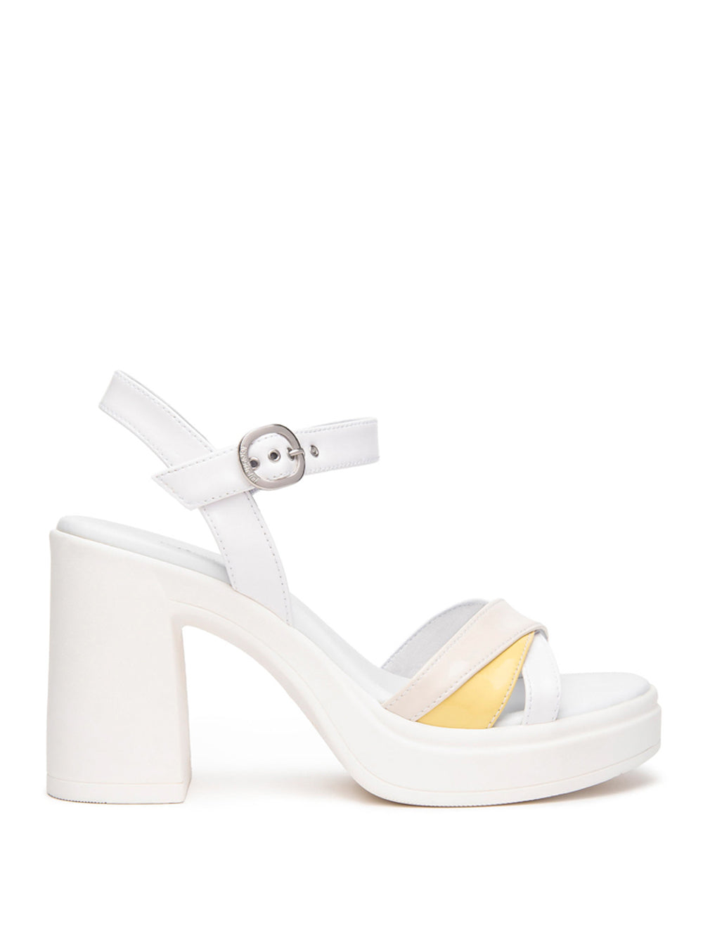 NERO GIARDINI Sandali con plateau Donna - Bianco modello E513662D