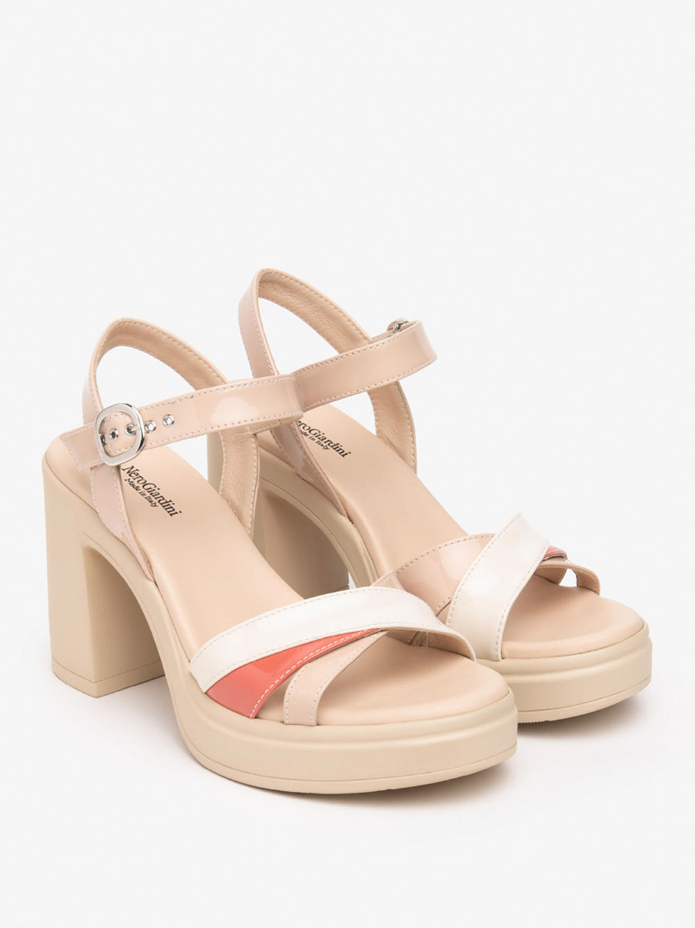 NERO GIARDINI Sandali con plateau Donna - Beige modello E513662D