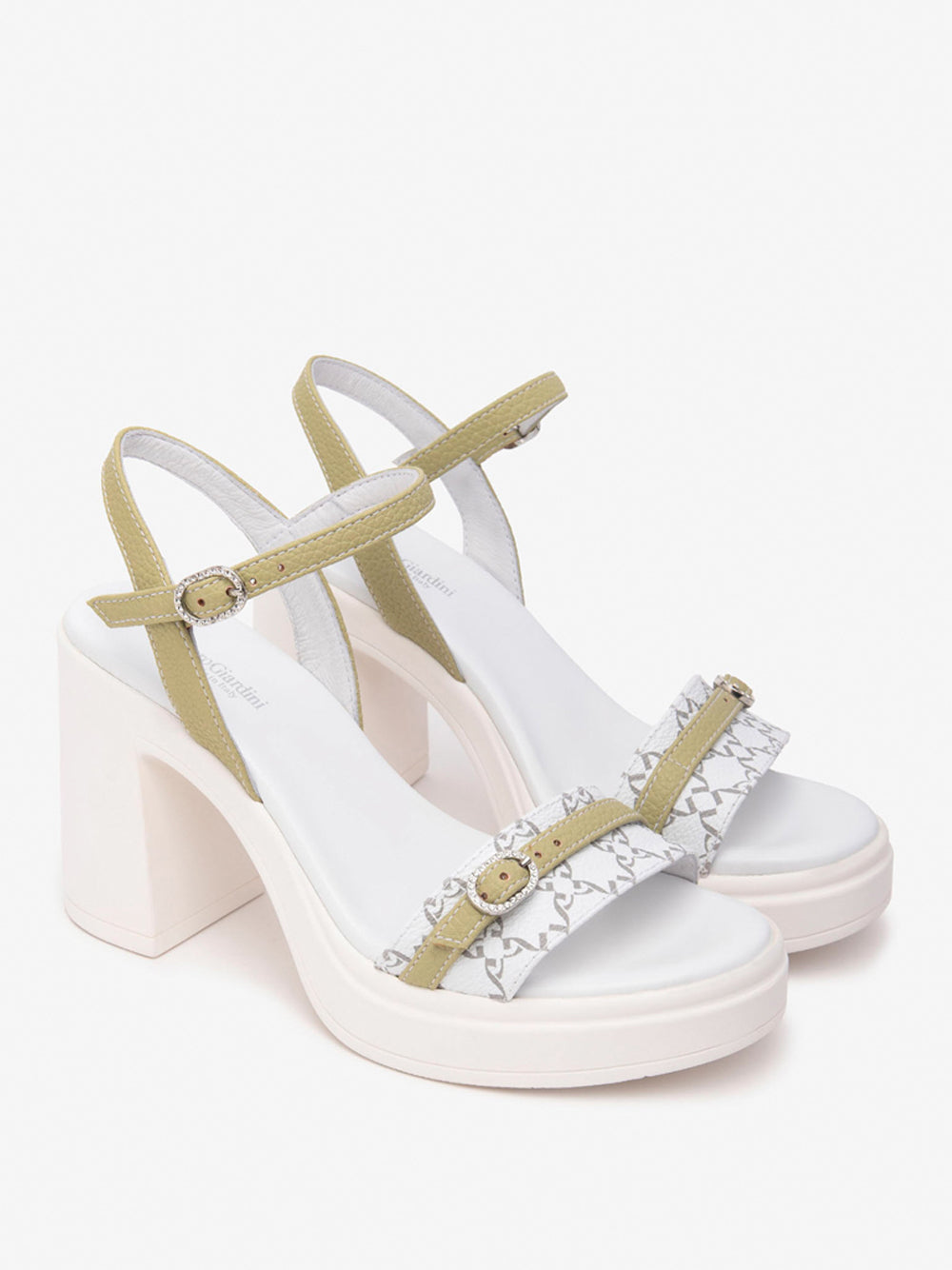 NERO GIARDINI Sandali con plateau Donna - Bianco modello E513664D