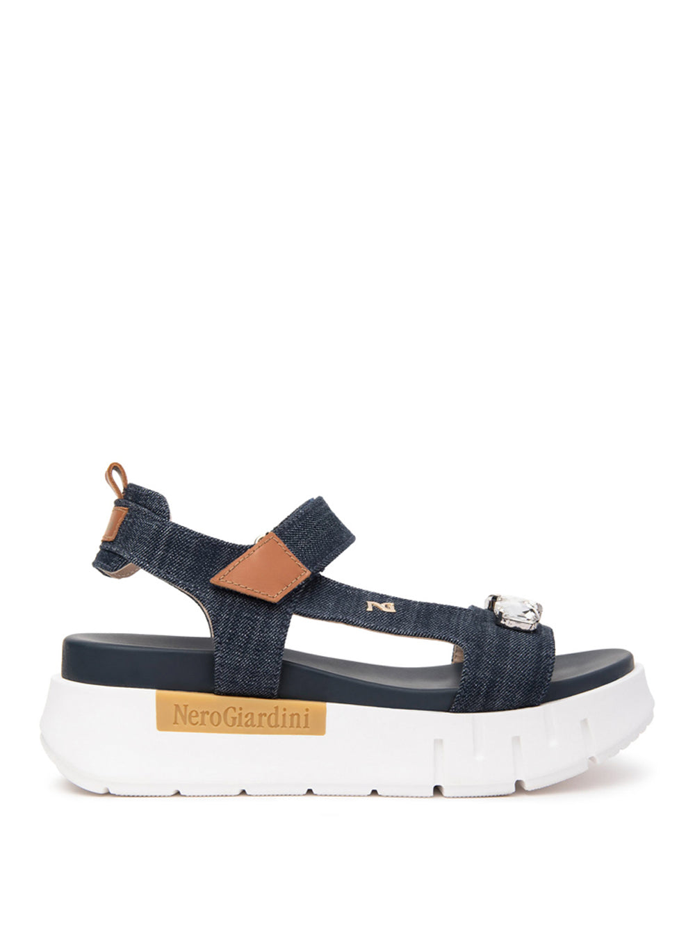 NERO GIARDINI Sandali platform Donna - Blu modello E513691D