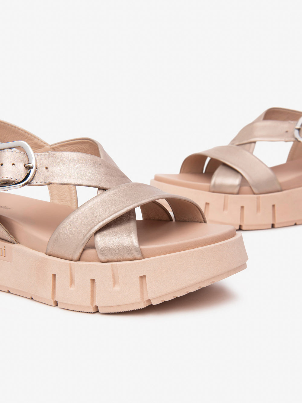 NERO GIARDINI Sandali platform Donna - Beige modello E513697D