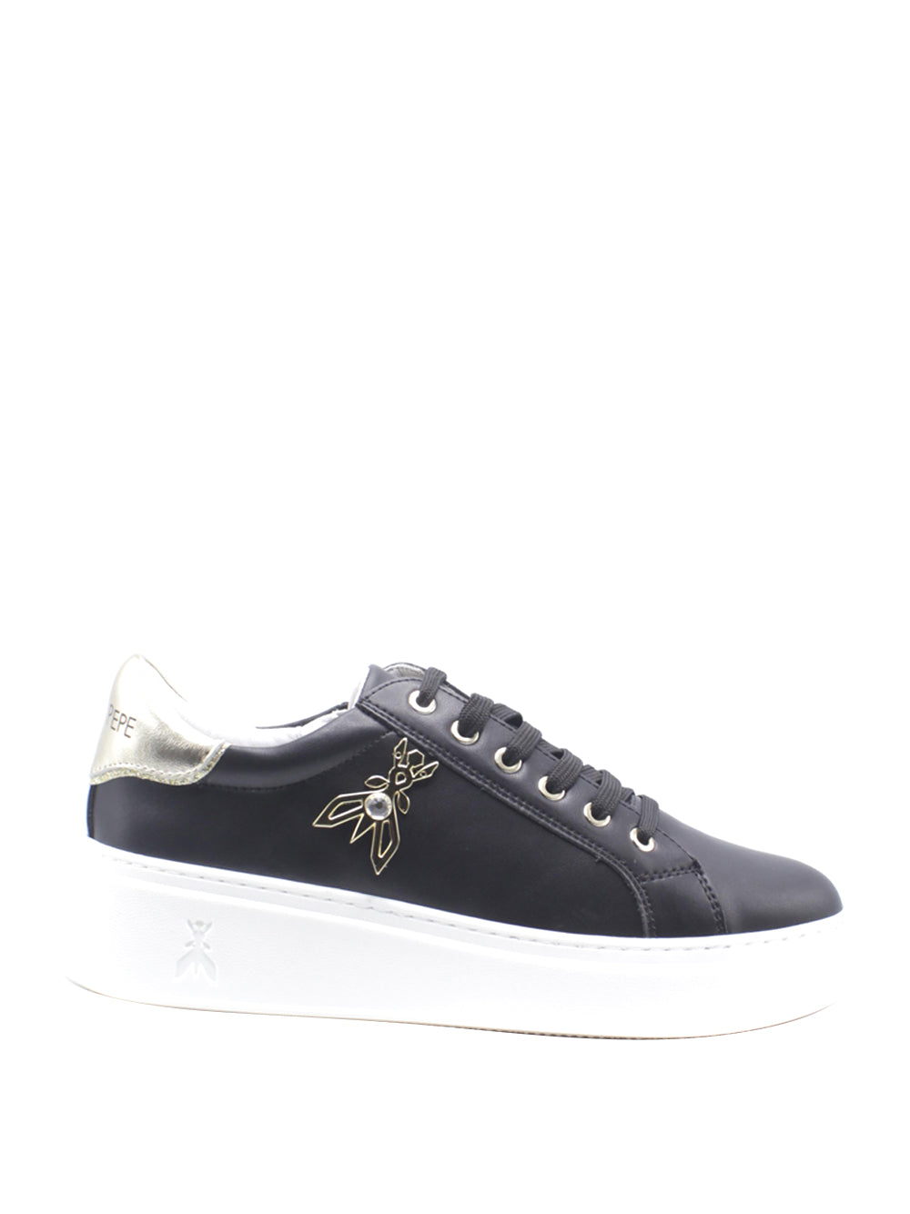 PATRIZIA PEPE Sneakers platform Donna - Nero modello PJ303