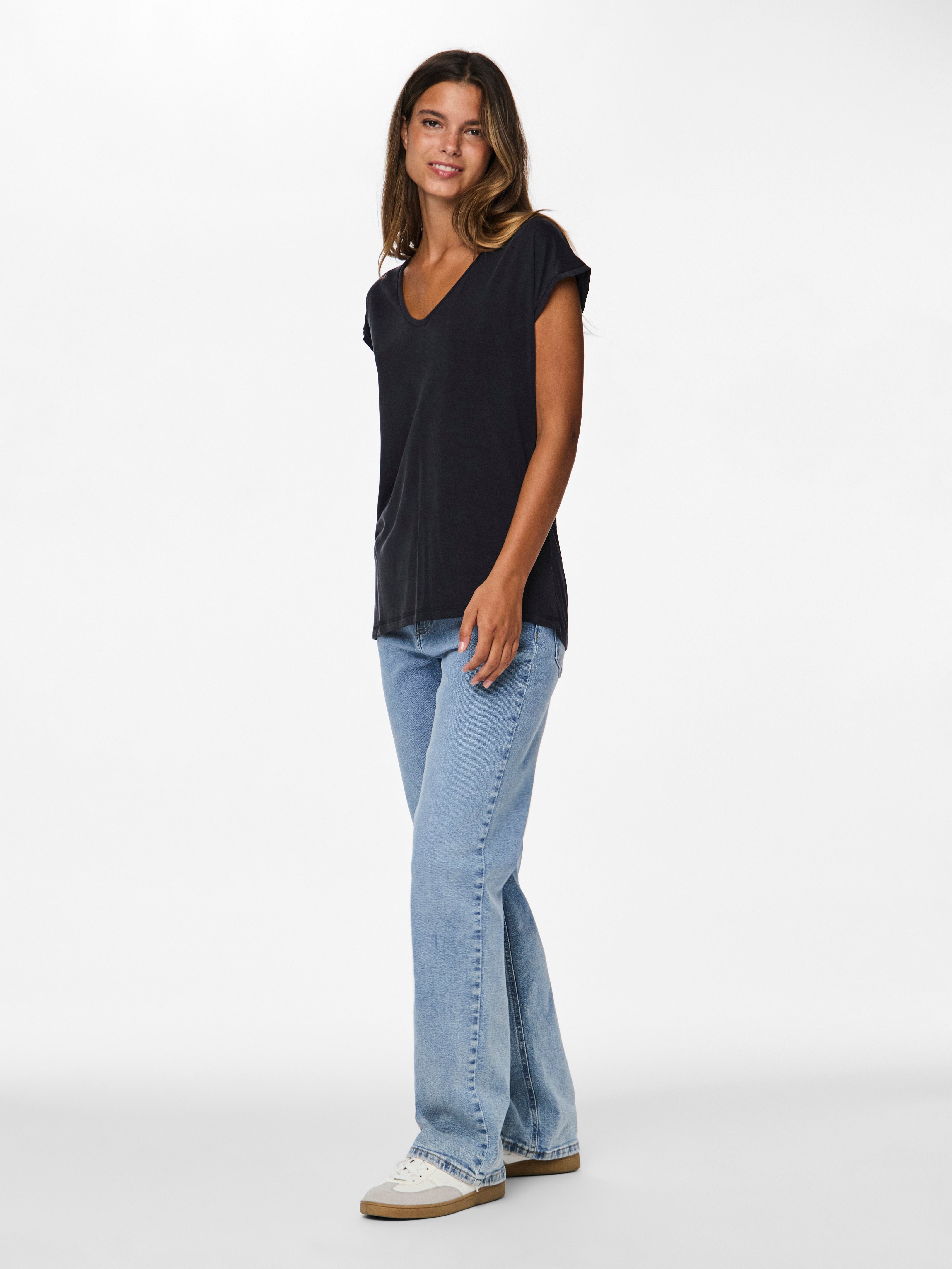 PIECES Top Donna - Nero modello 17095260