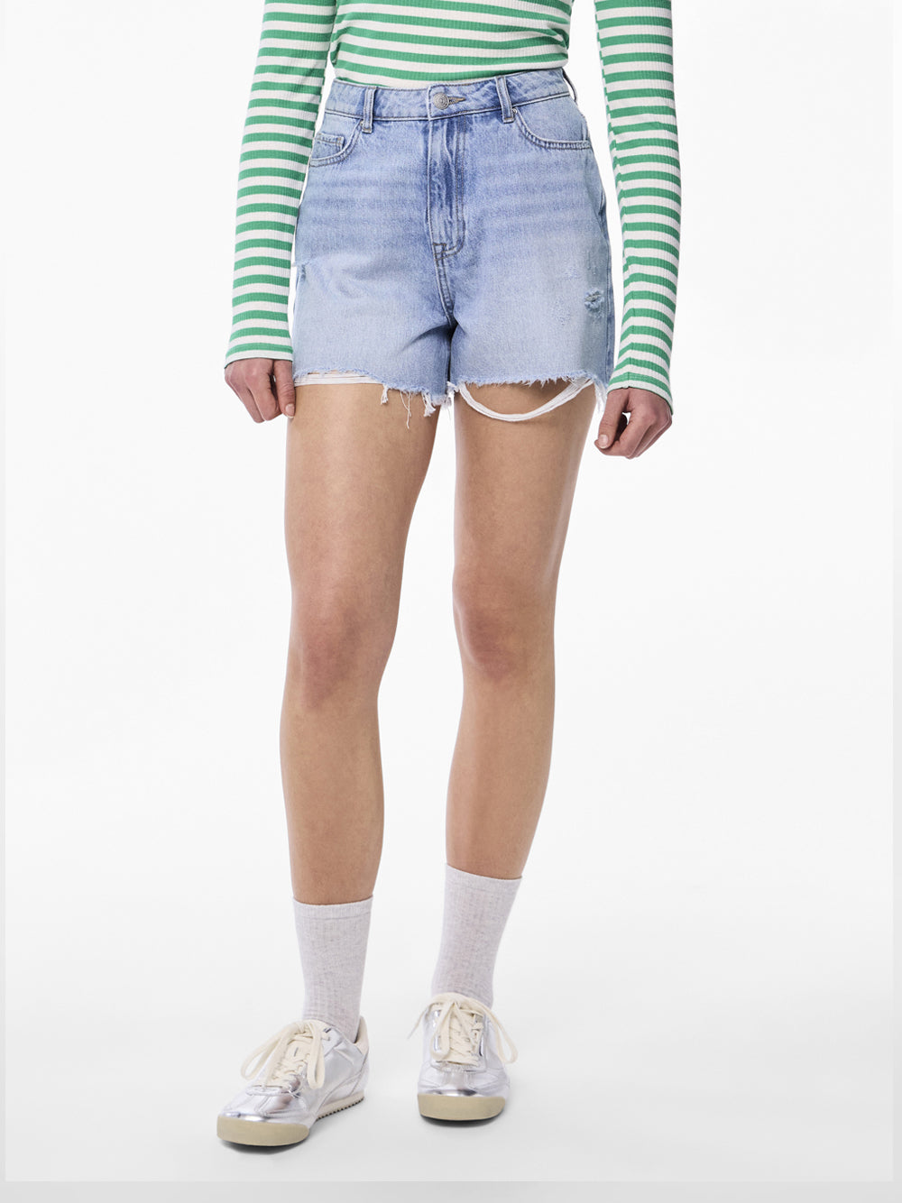 PIECES Shorts Donna - Blu modello 17146747