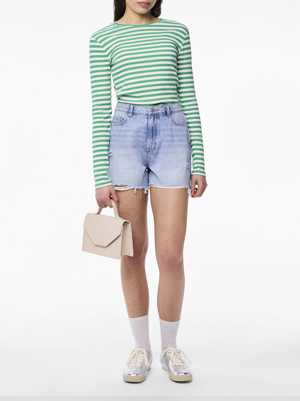 PIECES Shorts Donna - Blu modello 17146747