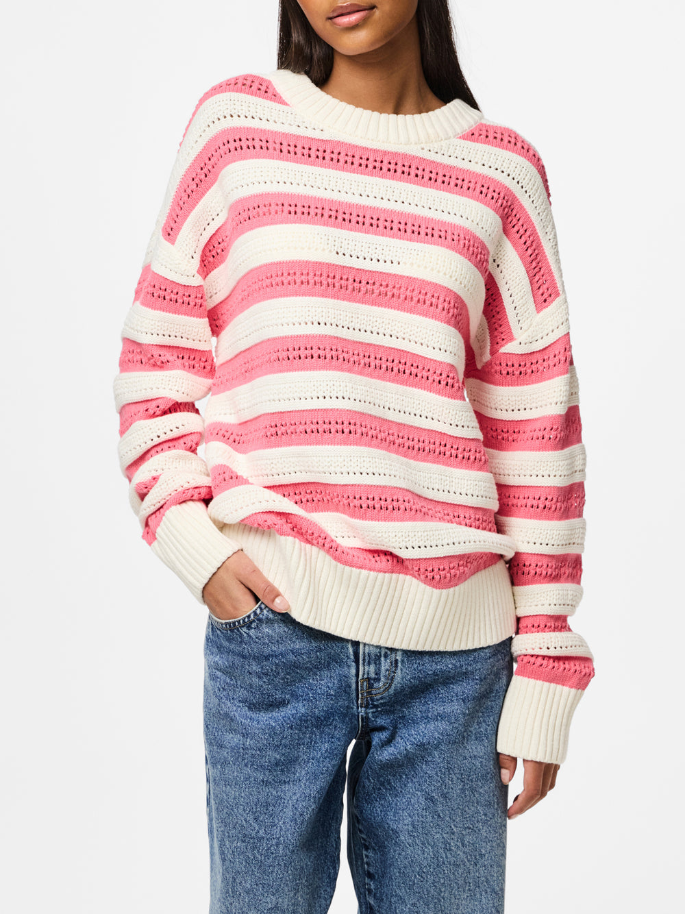PIECES Maglione Donna - Bianco modello 17155033