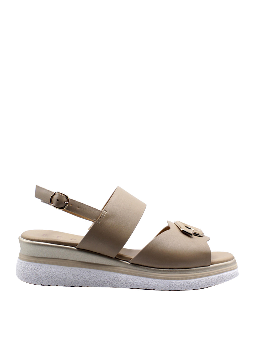 REPO Sandali con zeppa Donna - Beige modello 10221