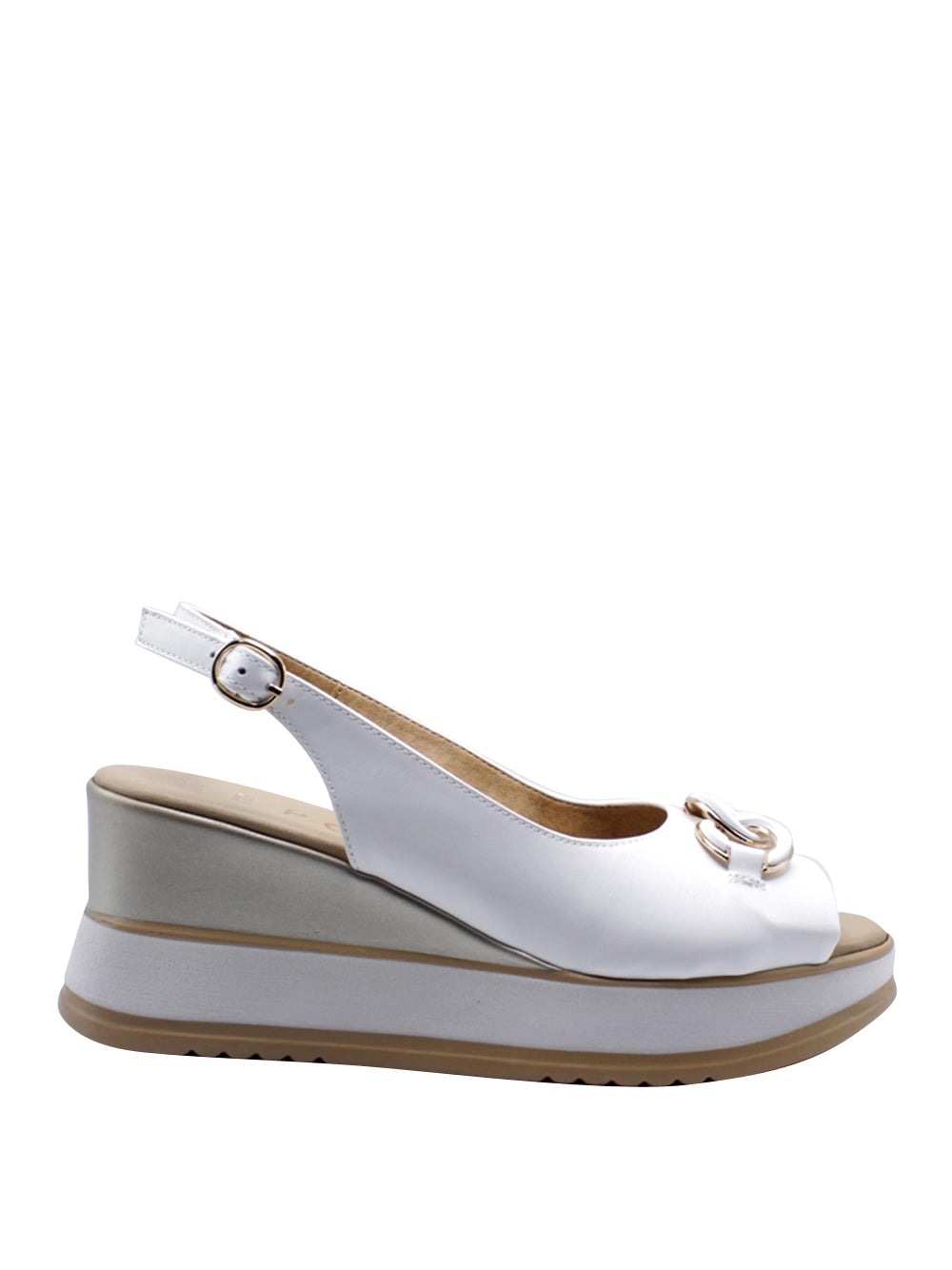 REPO Sandali con zeppa Donna - Bianco modello 21243