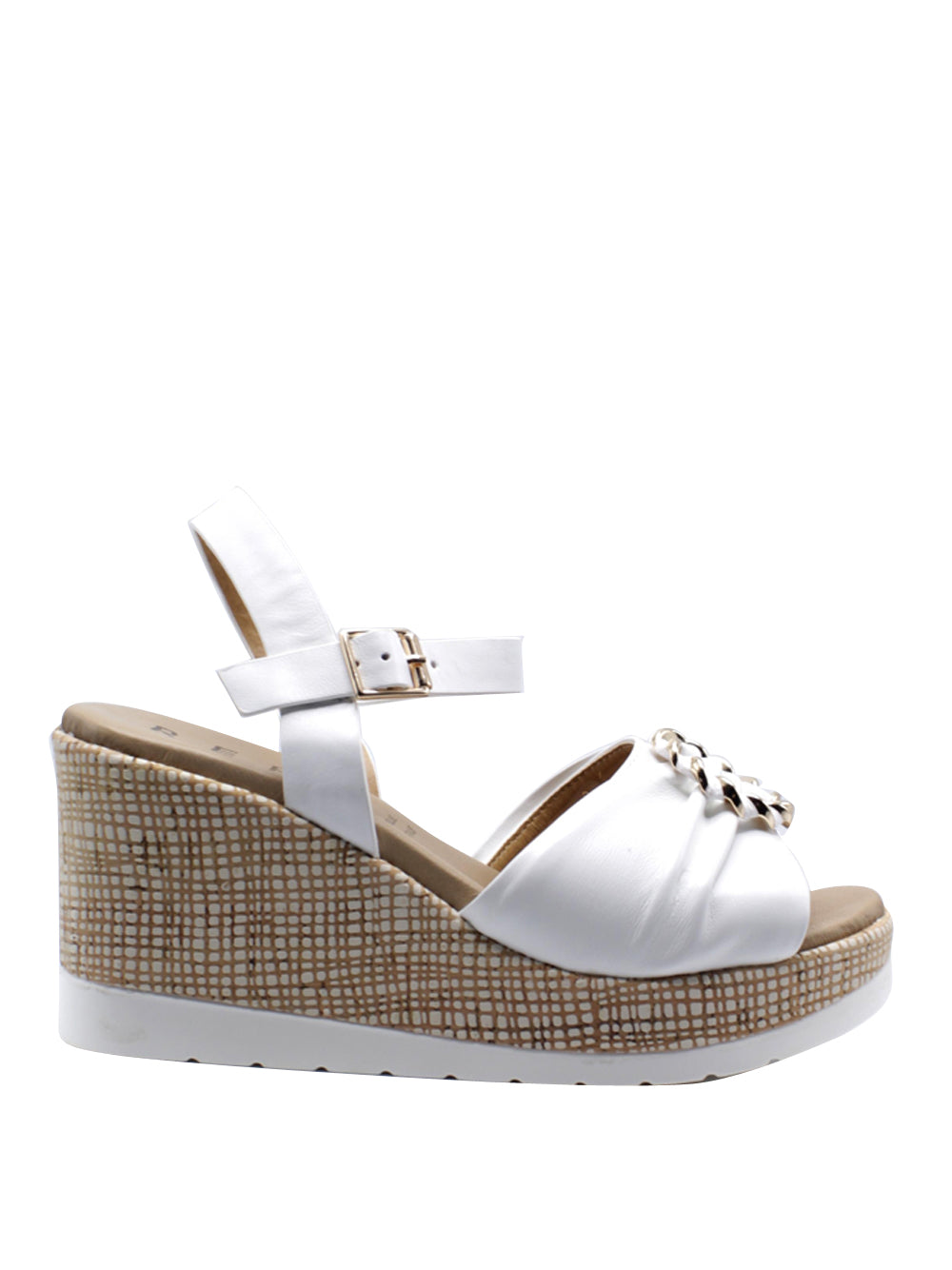 REPO Sandali con zeppa Donna - Bianco modello 51252