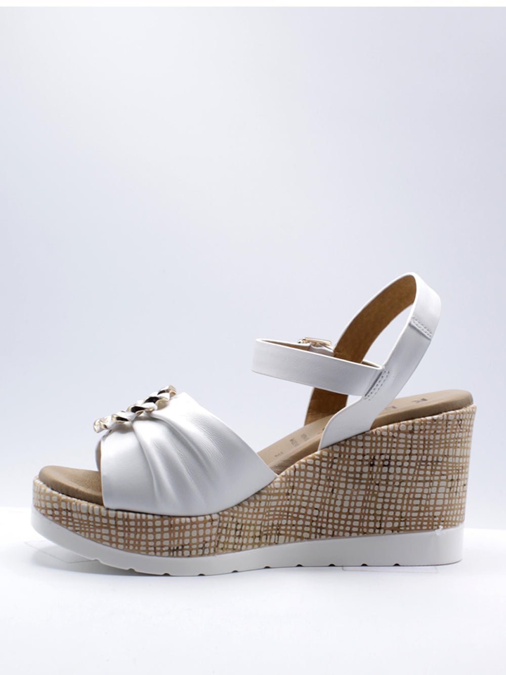 Sandali con zeppa ondel bruciato / flair bianco Sandali con zeppa ondel bruciato / flair bianco