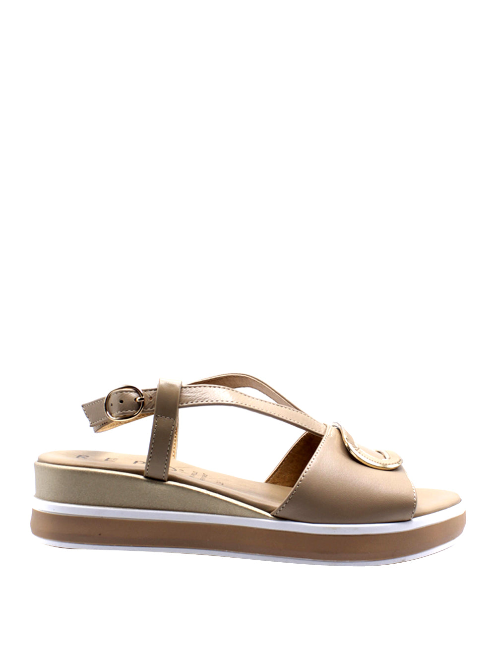 REPO Sandali con zeppa Donna - Beige modello 82259