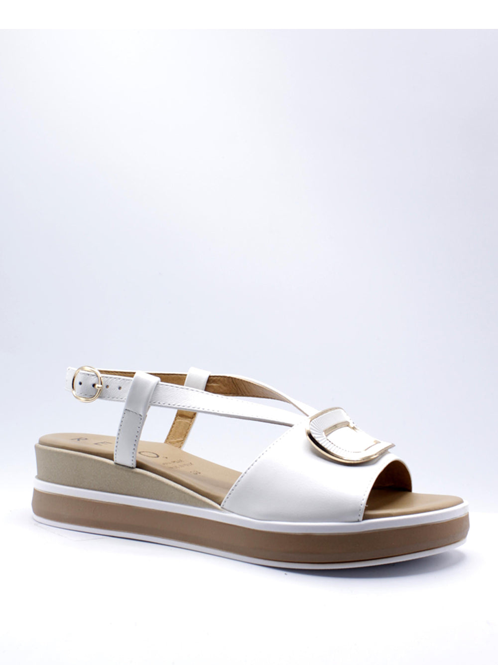 REPO Sandali con zeppa Donna - Bianco modello 82259
