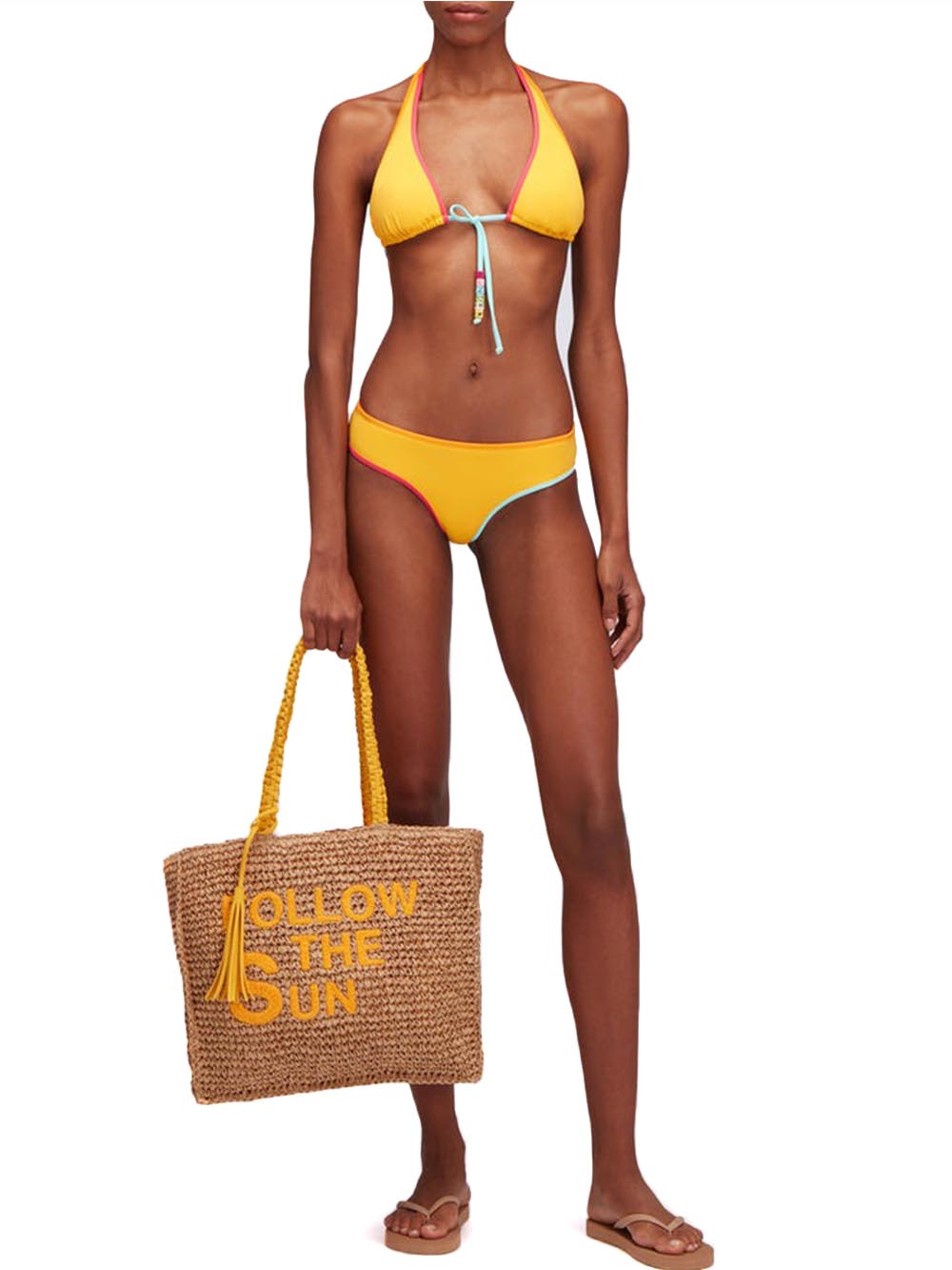 SUNDEK Borsa Da Mare Donna - Giallo modello AW907ABPA100