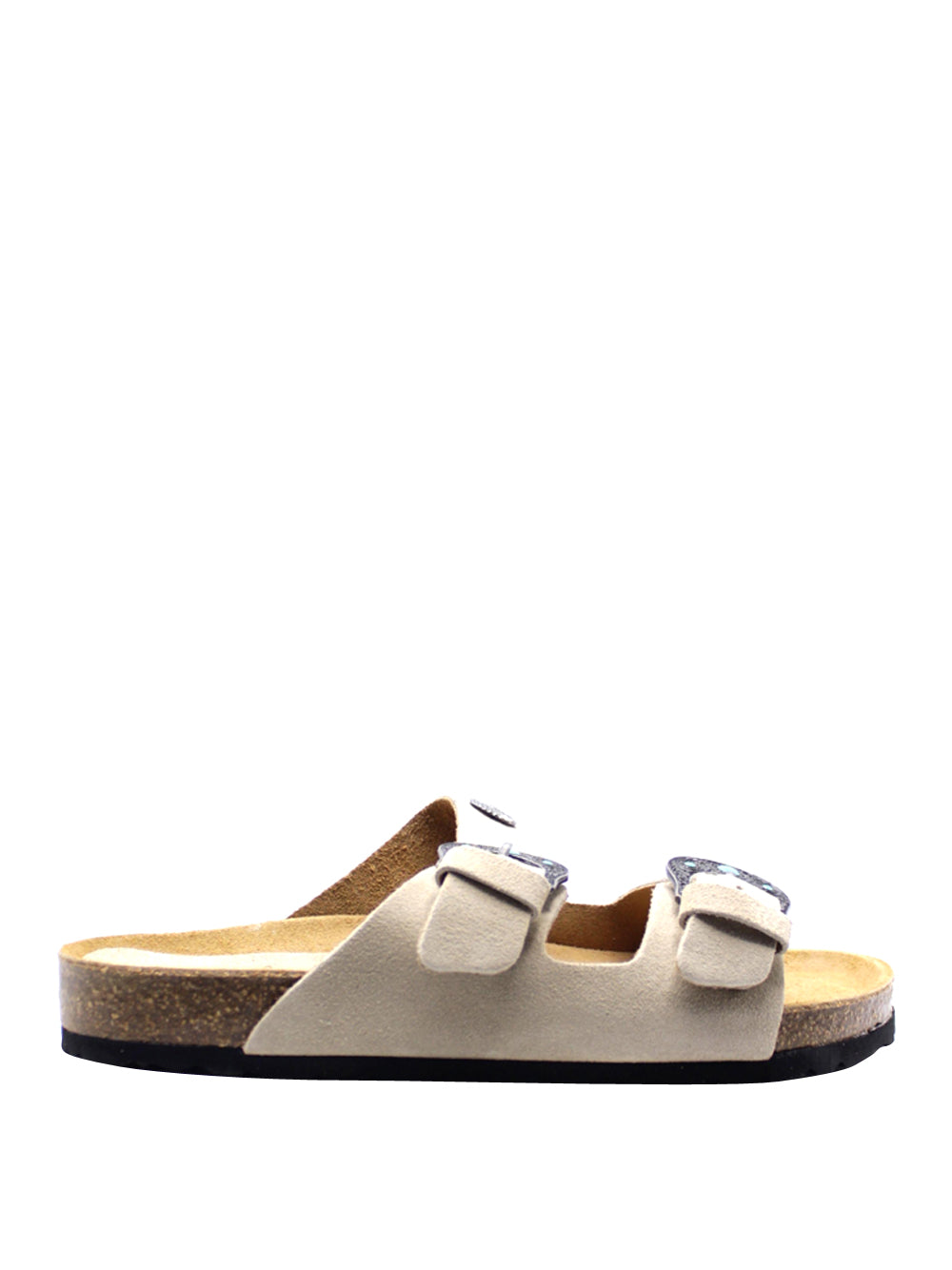 TAJI Sandali slide Donna - Beige modello BUCKLE INDY