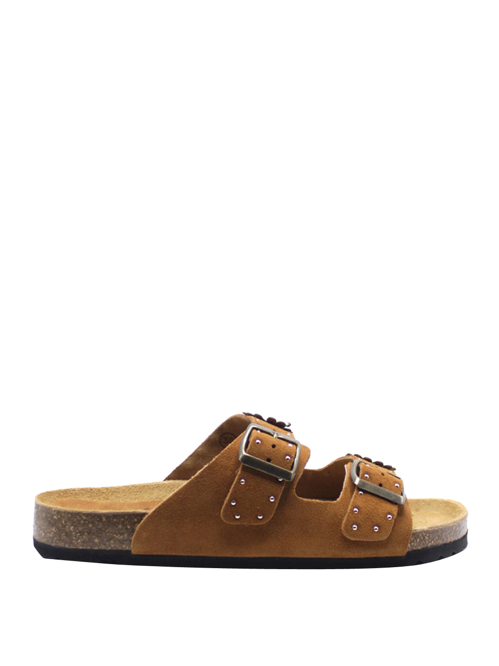 TAJI Sandali slide Donna - Camel modello BUCKLE/159