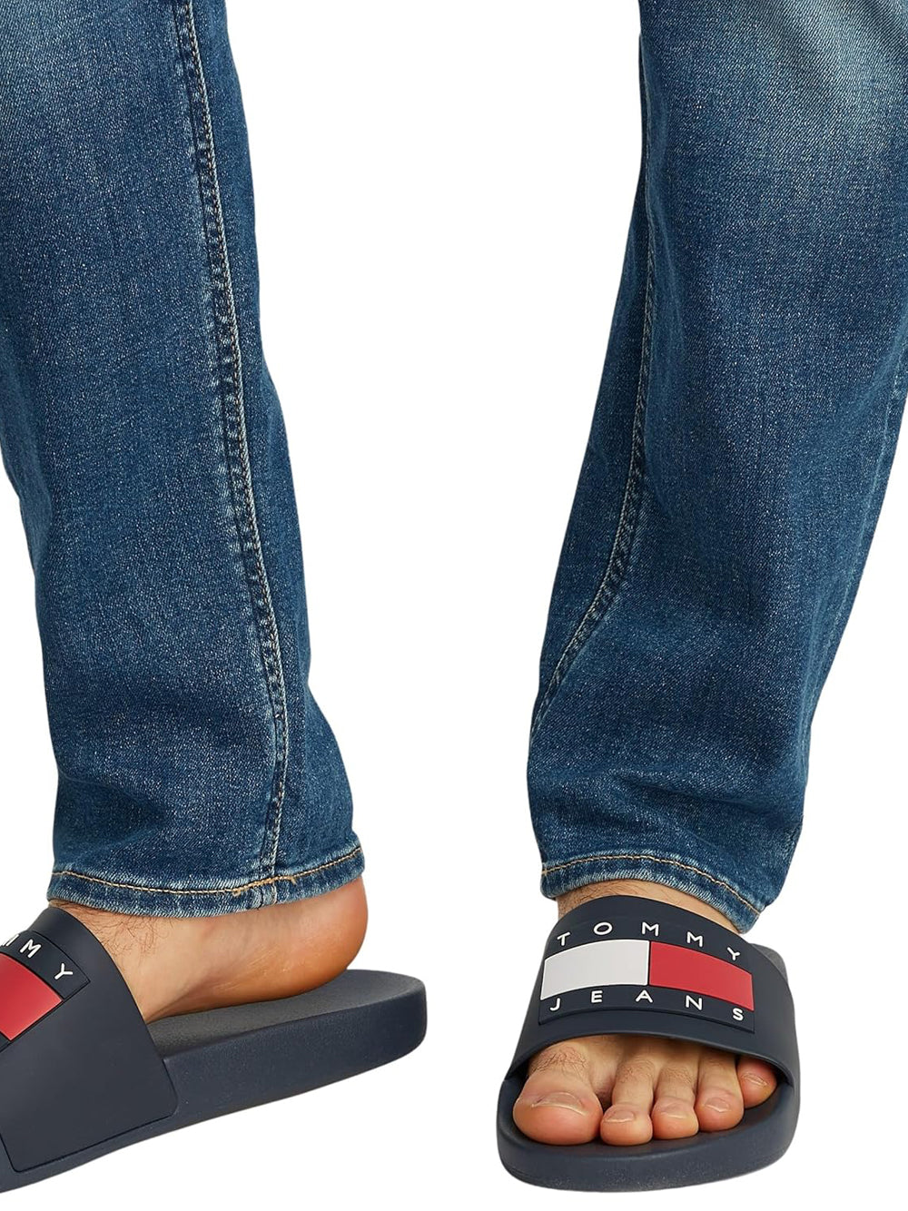 TOMMY HILFIGER Ciabatte slide Uomo - Blu modello EM0EM01191