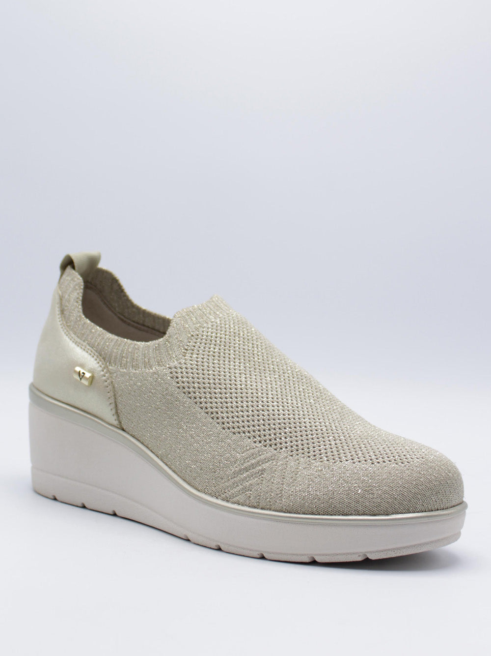VALLEVERDE Sneakers con zeppa Donna - Oro modello 36441