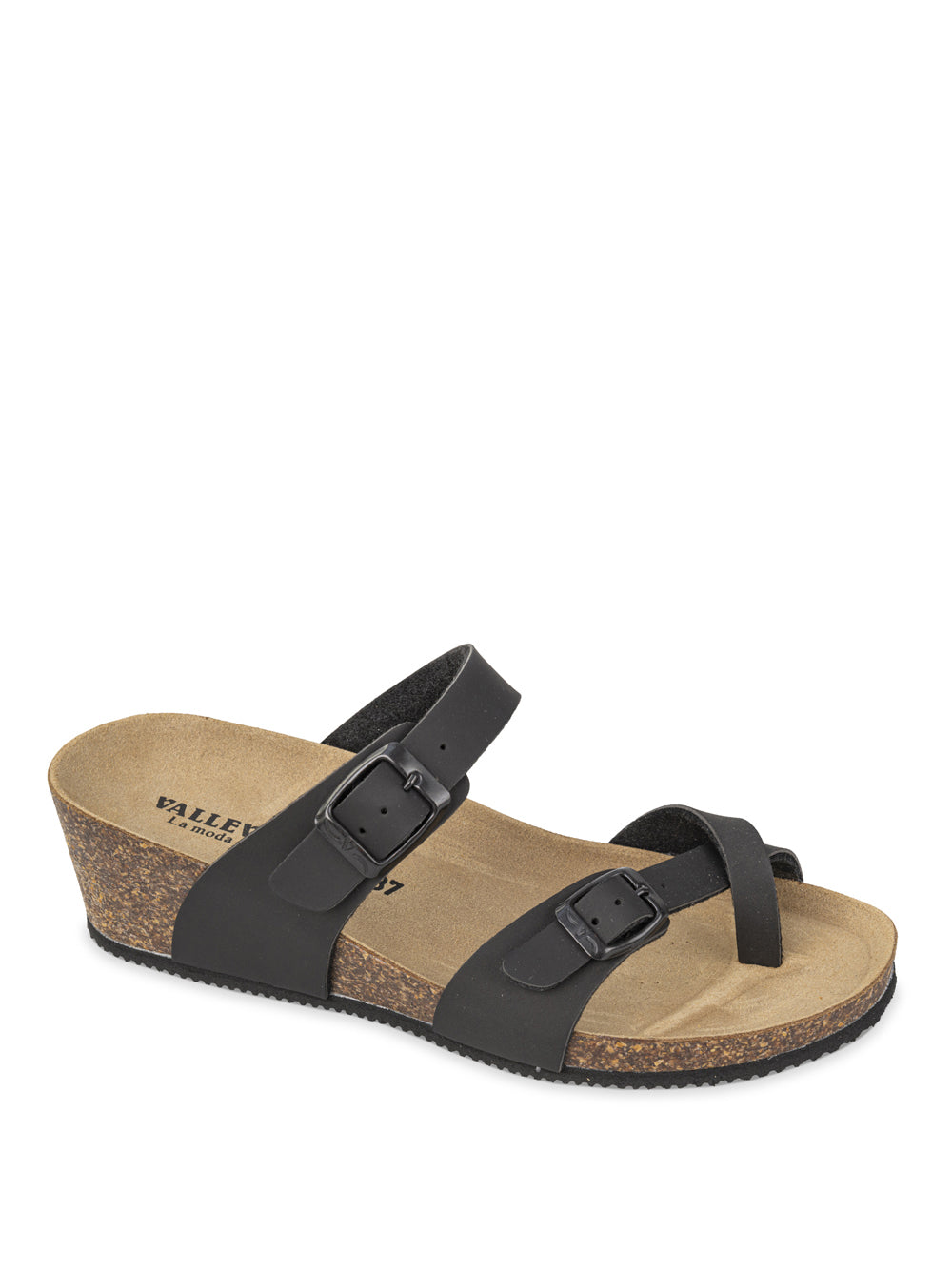 VALLEVERDE Sandali con zeppa Donna - Nero modello VG1395P