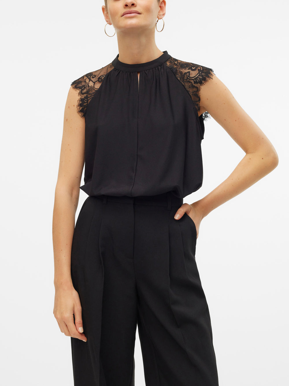VERO MODA Top Donna - Nero modello 10226072