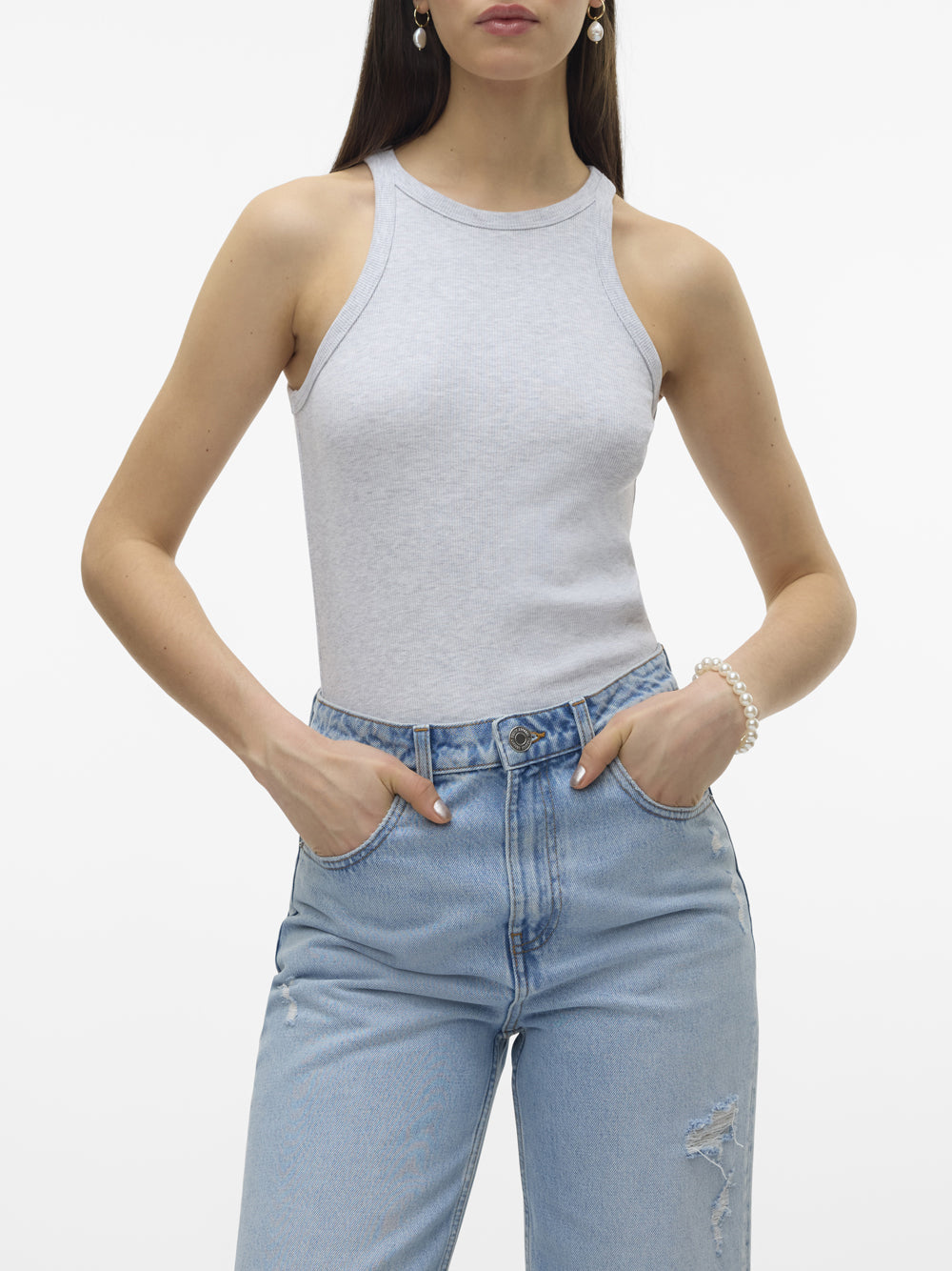 VERO MODA Canotta Donna - Grigio modello 10306896