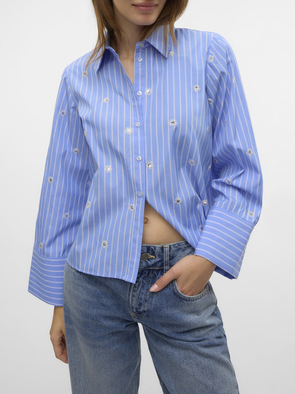 VERO MODA Camicia Donna - Blu modello 10321872