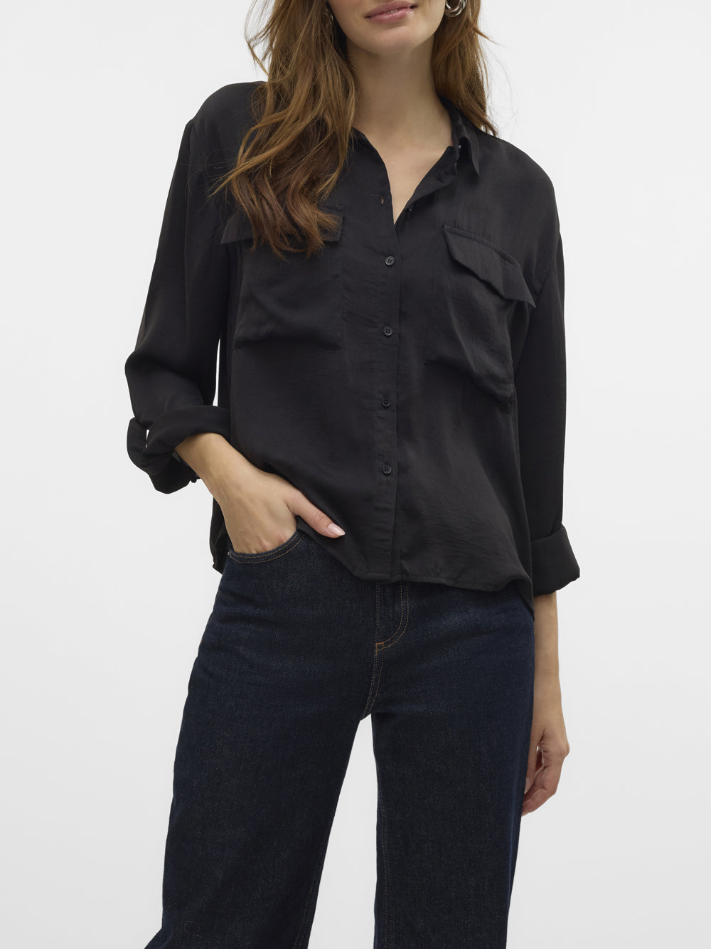 VERO MODA Camicia Donna - Nero modello 10326880