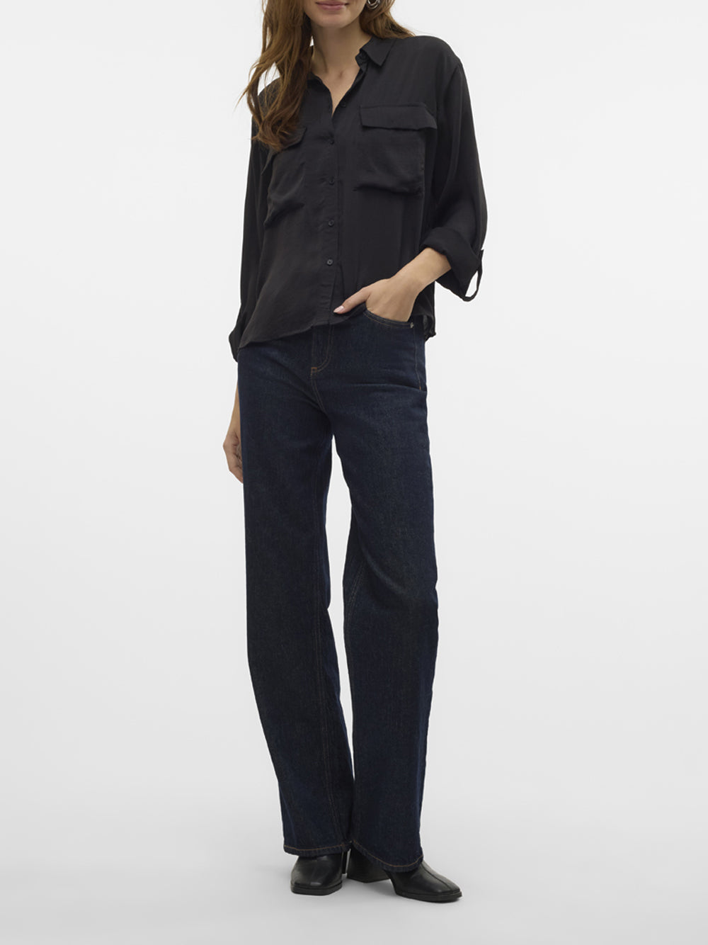 VERO MODA Camicia Donna - Nero modello 10326880