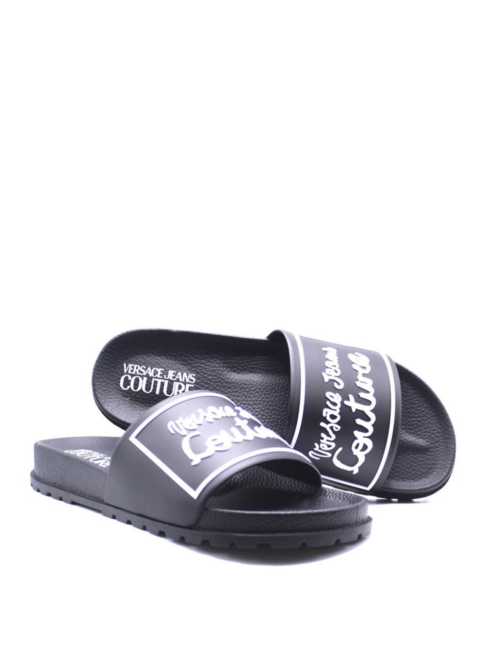 VERSACE JEANS COUTURE Ciabatte Donna - Nero modello 78VA3SQ2