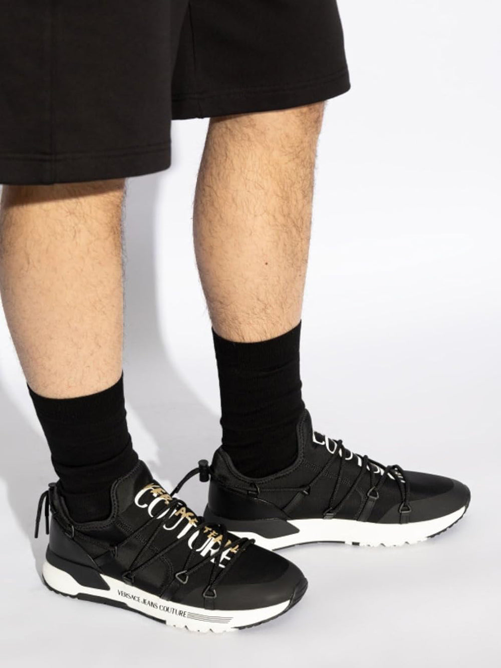 VERSACE JEANS COUTURE Sneakers Uomo - Nero modello 78YA3SA6