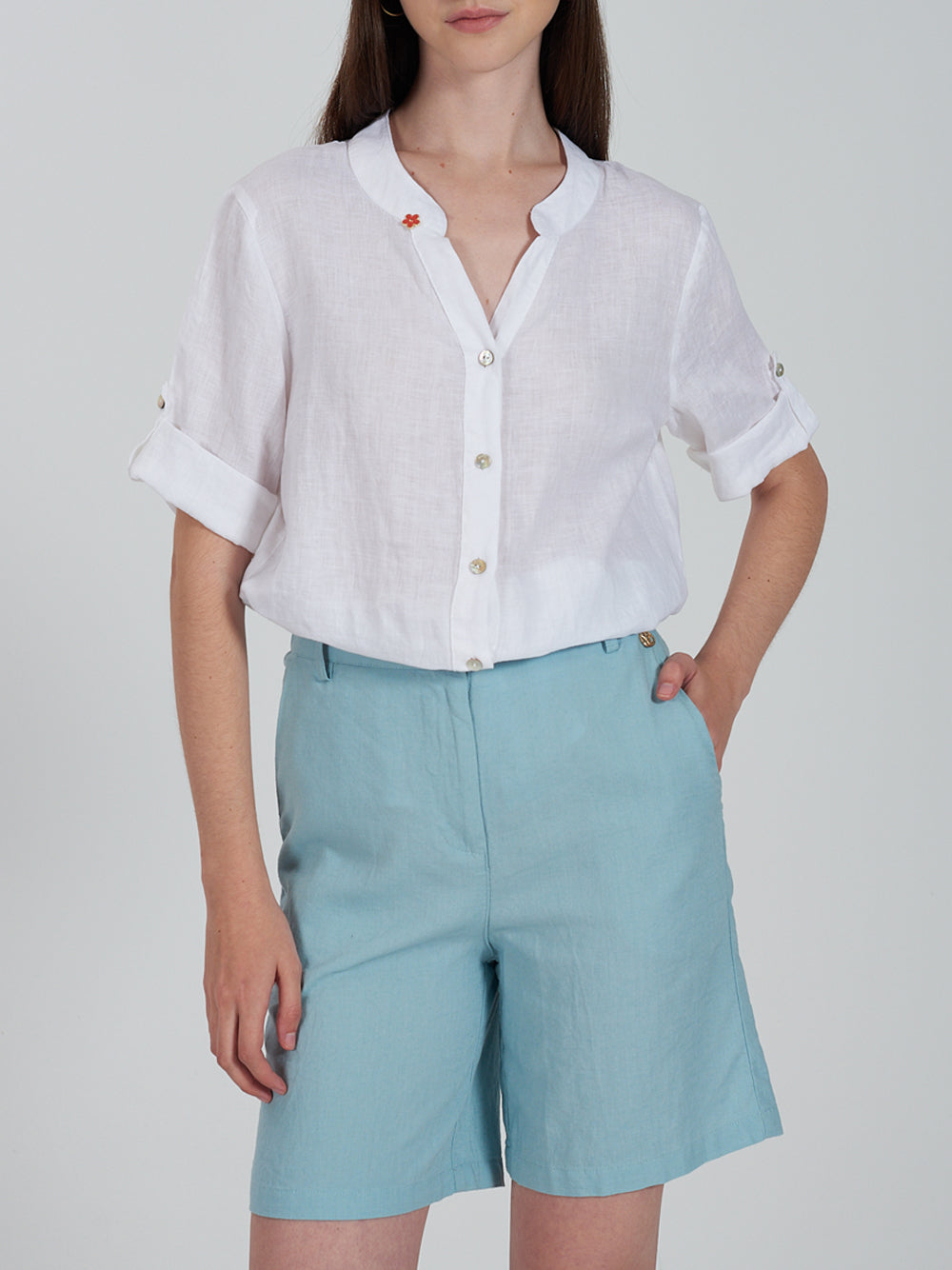YES ZEE Camicia Donna - Bianco modello C231YZ00