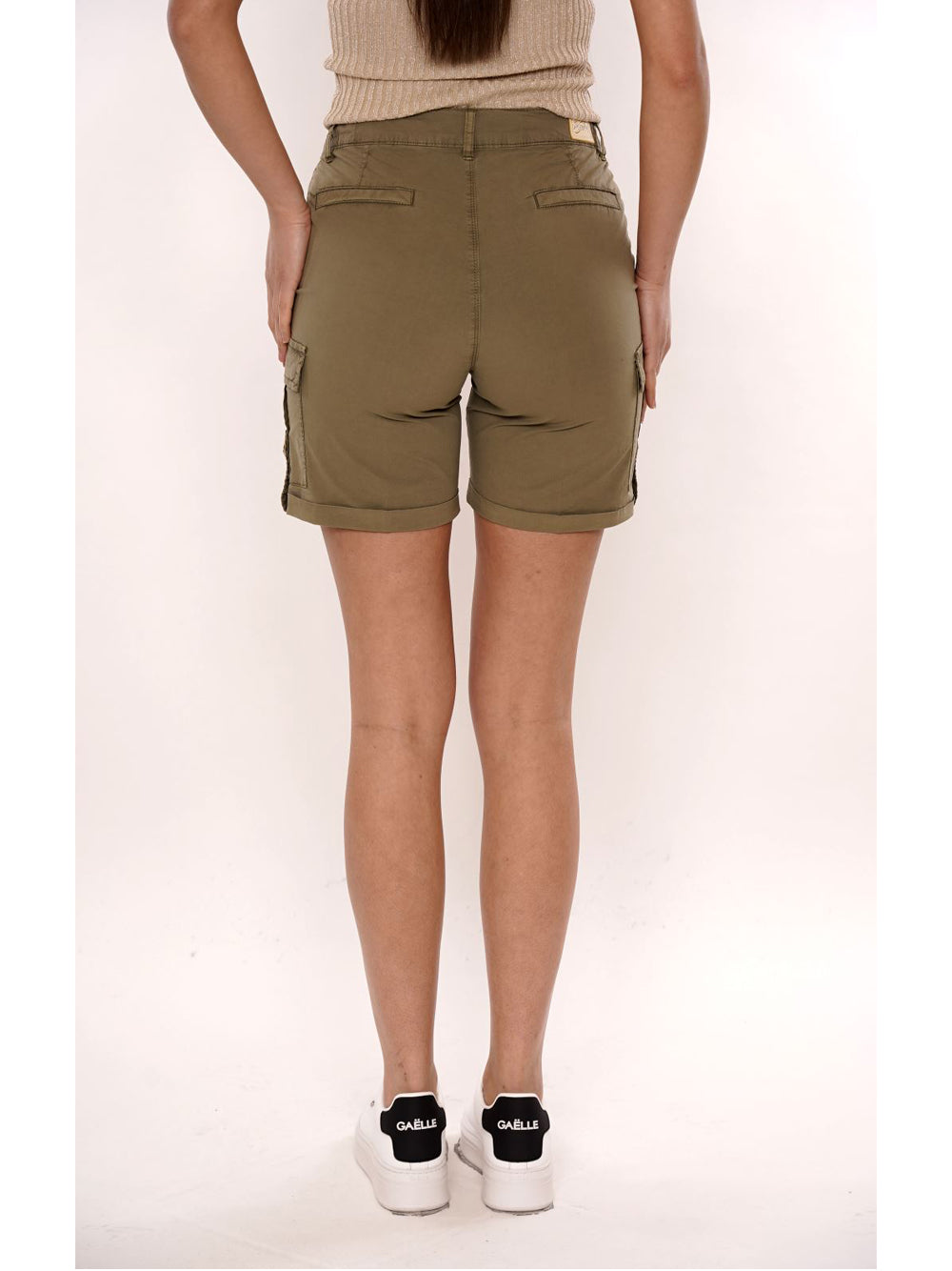 YES ZEE Shorts Cargo Donna - Verde militare modello P221WV00