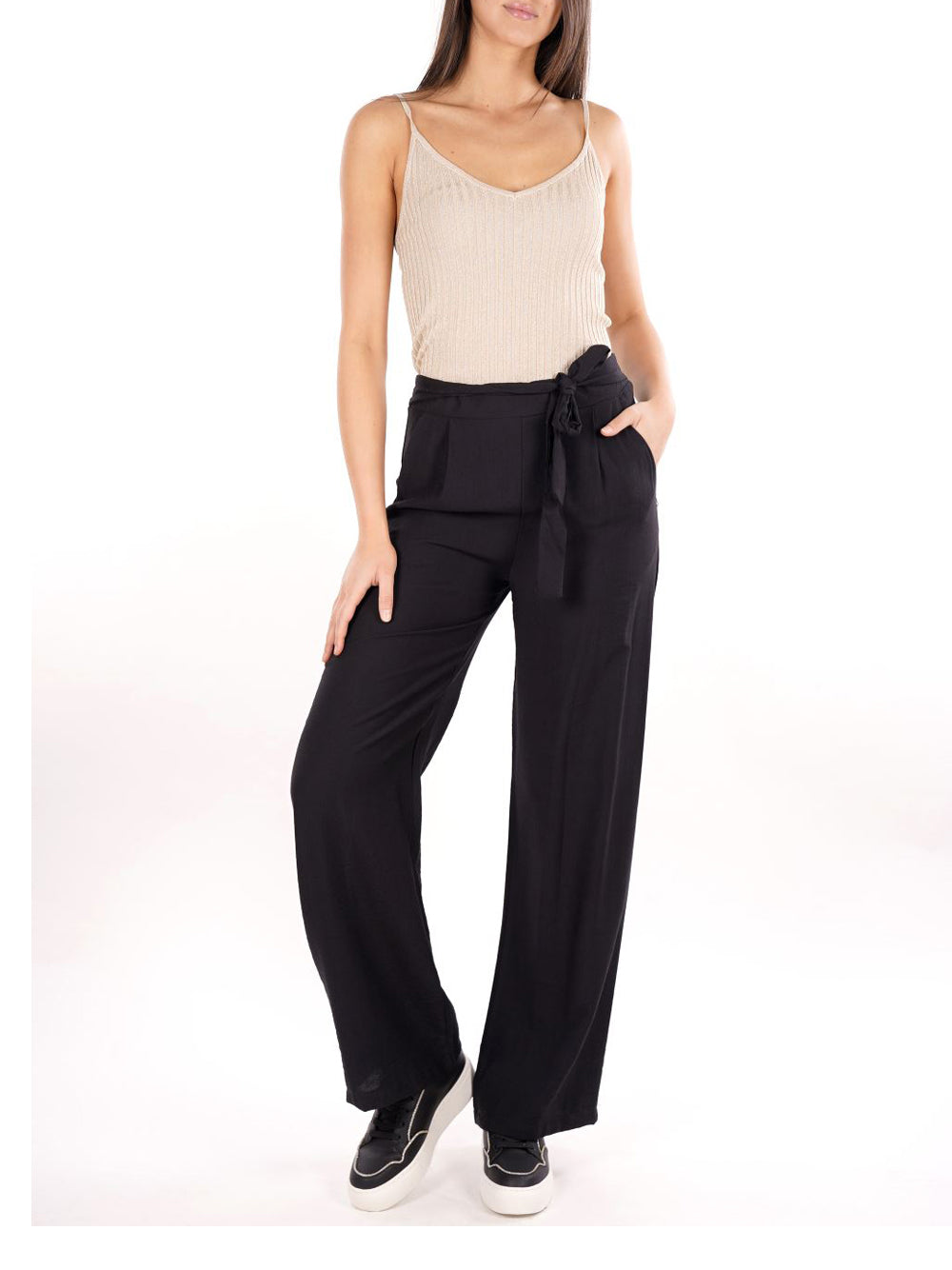 YES ZEE Pantalone Donna - Nero modello P379YV00