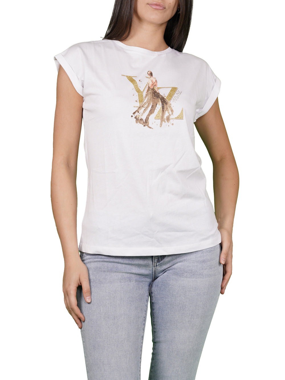 YES ZEE T-shirt Donna - Bianco modello T215SG00