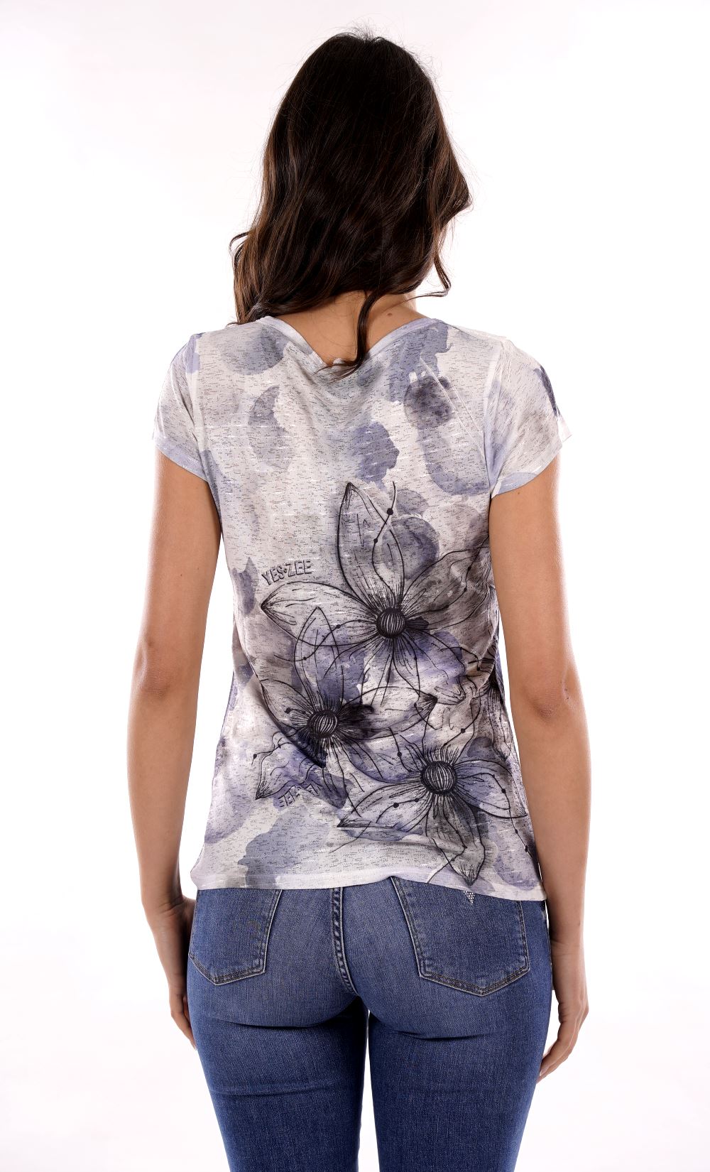 YES ZEE T-shirt Donna - Blu modello T236Y302