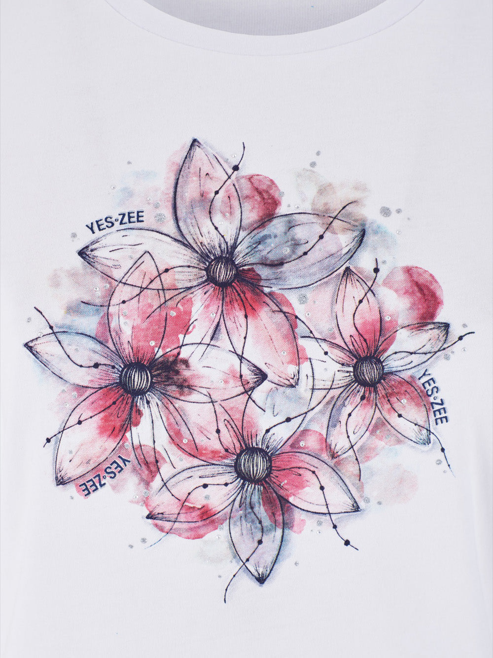 YES ZEE T-shirt Donna - Bianco modello T257SG00