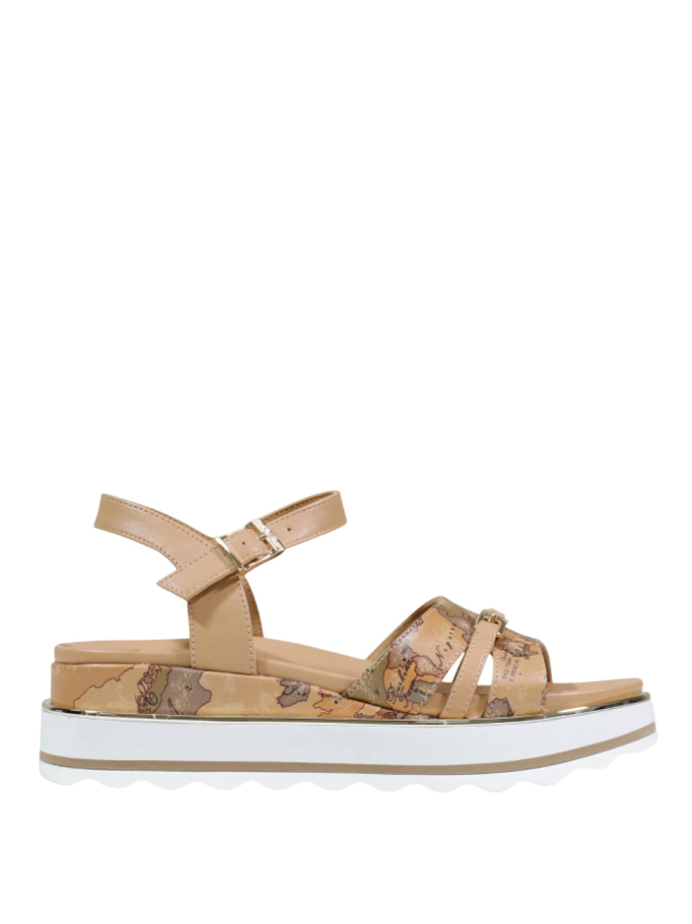 1^CLASSE Sneakers con zeppa Donna - Beige modello 24660371