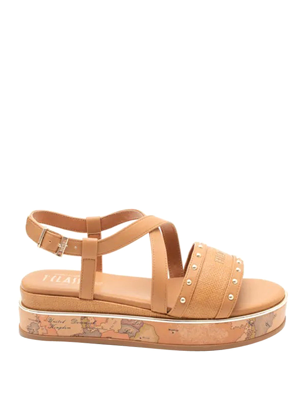 1^CLASSE Sandali con zeppa Donna - Cuoio modello 24771923