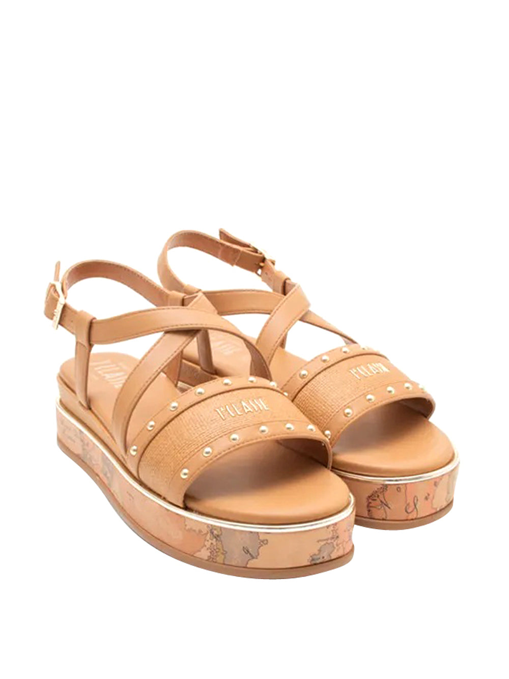 1^CLASSE Sandali con zeppa Donna - Cuoio modello 24771923