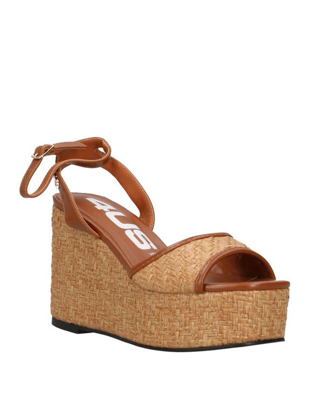 4US Sandali con zeppa Donna - Cuoio modello 4US120