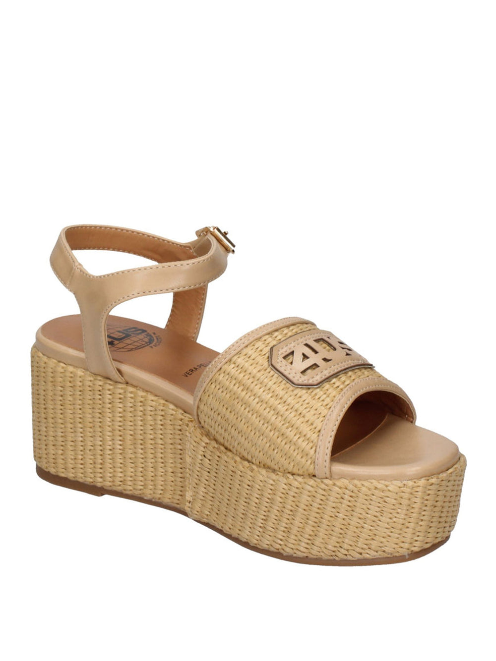 4US Sandali con zeppa Donna - Beige modello UZM04