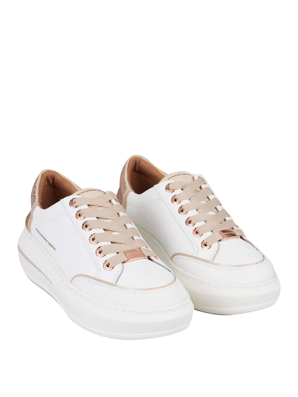 ALEXANDER SMITH Sneakers platform Donna - Bianco modello ASBDLSW1869