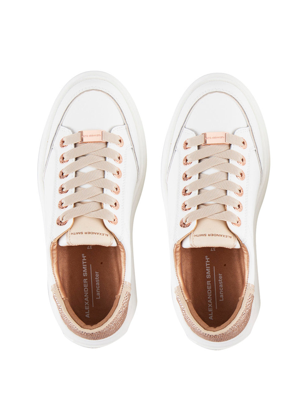 ALEXANDER SMITH Sneakers platform Donna - Bianco modello ASBDLSW1869