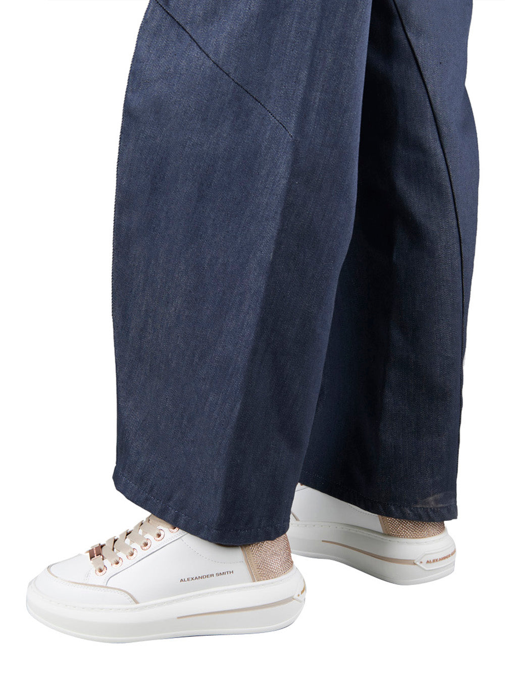 ALEXANDER SMITH Sneakers platform Donna - Bianco modello ASBDLSW1869